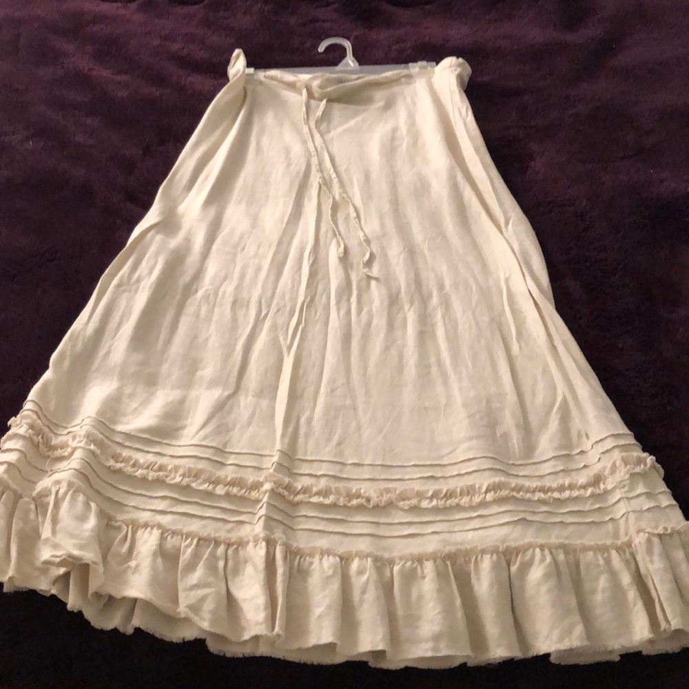 Linen peasant skirt